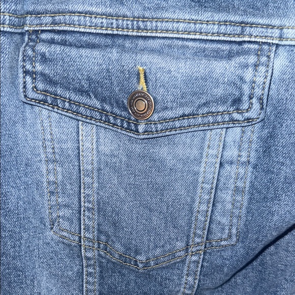 LNDN Blue Denim Jacket with Sherpa Lining NWT XS - Picture 4 of 8